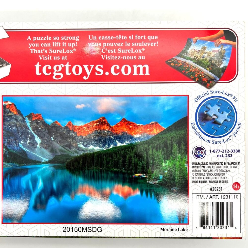 Keepsakes 2 Giftable 500-Piece JIgsaw Puzzles Casa Loma Moraine Lake Scenes New - Picture 5 of 15